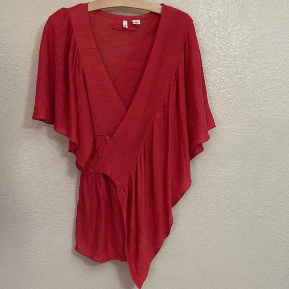 Moth Sweaters - Moth Anthropologie Batwing Asymmetrical 3/4 Sleeve Cardigan Sweater S/M